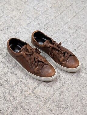 To Boot New York Adam Derrick Shoes Mens 9.5 Brown Sierra Leather Sneakers